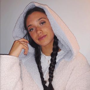 UO Carmella Cozy Reversible Teddy Coat